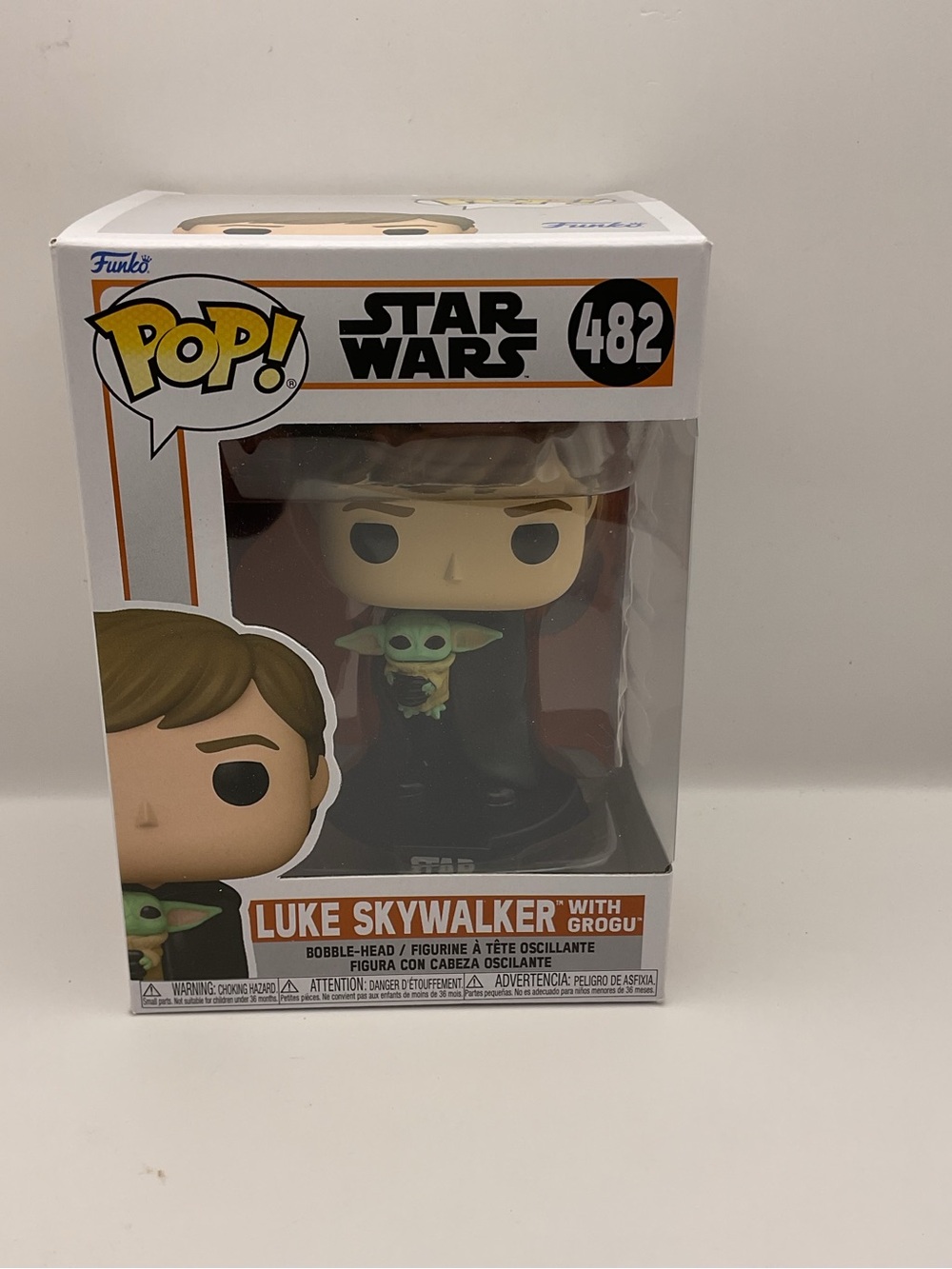 Disney Funko Pop! Star‎ Wars Luke Skywalker with Grogu - Green, Black, White